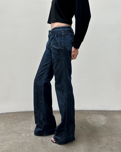 Notify Dark-Wash Buckle Denim