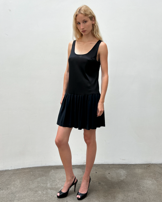 Vintage Sheer Drop-Waist Dress