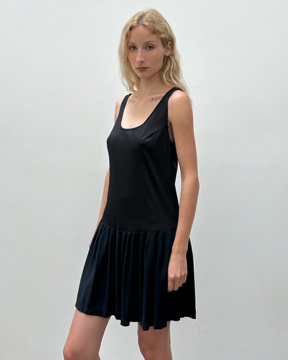 Vintage Sheer Drop-Waist Dress