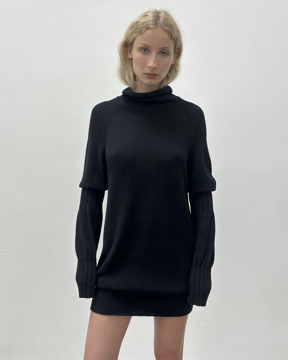Y's Yohji Yamamoto Funnel Neck Dress