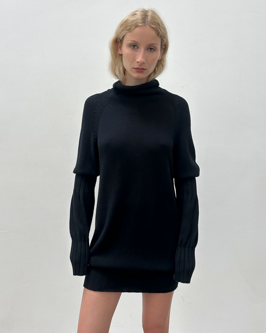 Y's Yohji Yamamoto Funnel Neck Dress