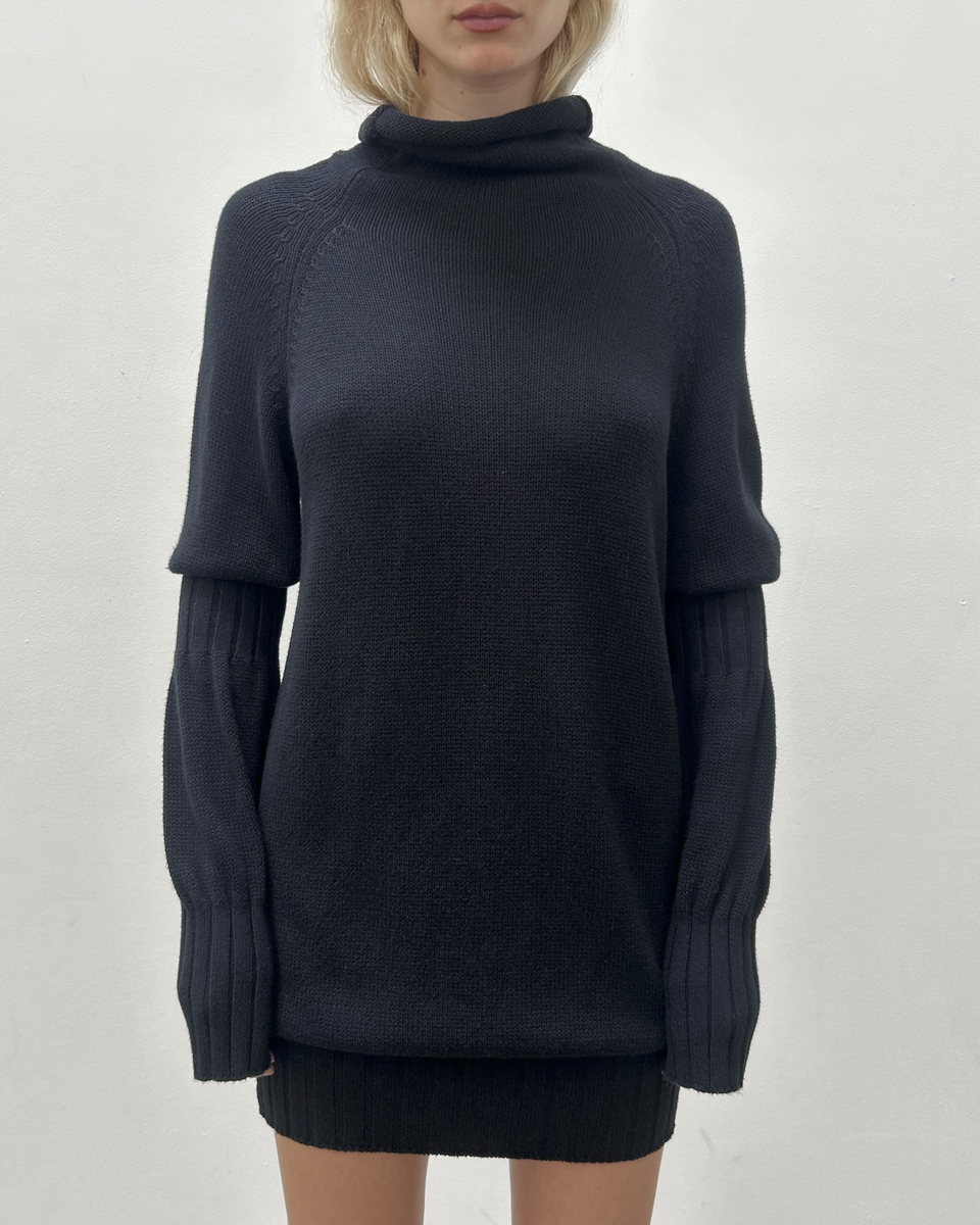 Y's Yohji Yamamoto Funnel Neck Dress