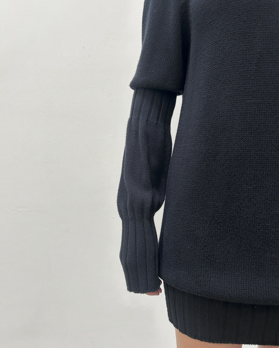 Y's Yohji Yamamoto Funnel Neck Dress