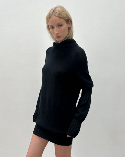 Y's Yohji Yamamoto Funnel Neck Dress