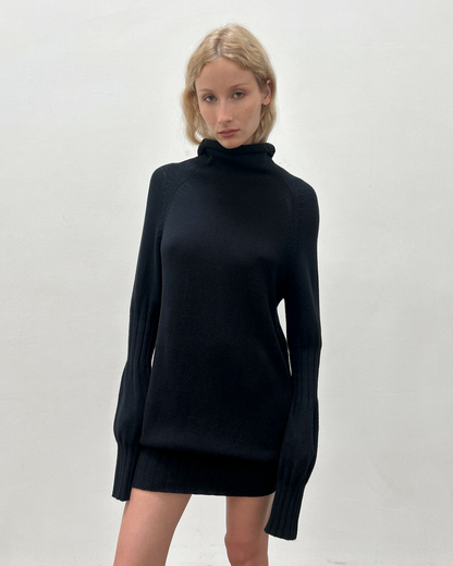 Y's Yohji Yamamoto Funnel Neck Dress