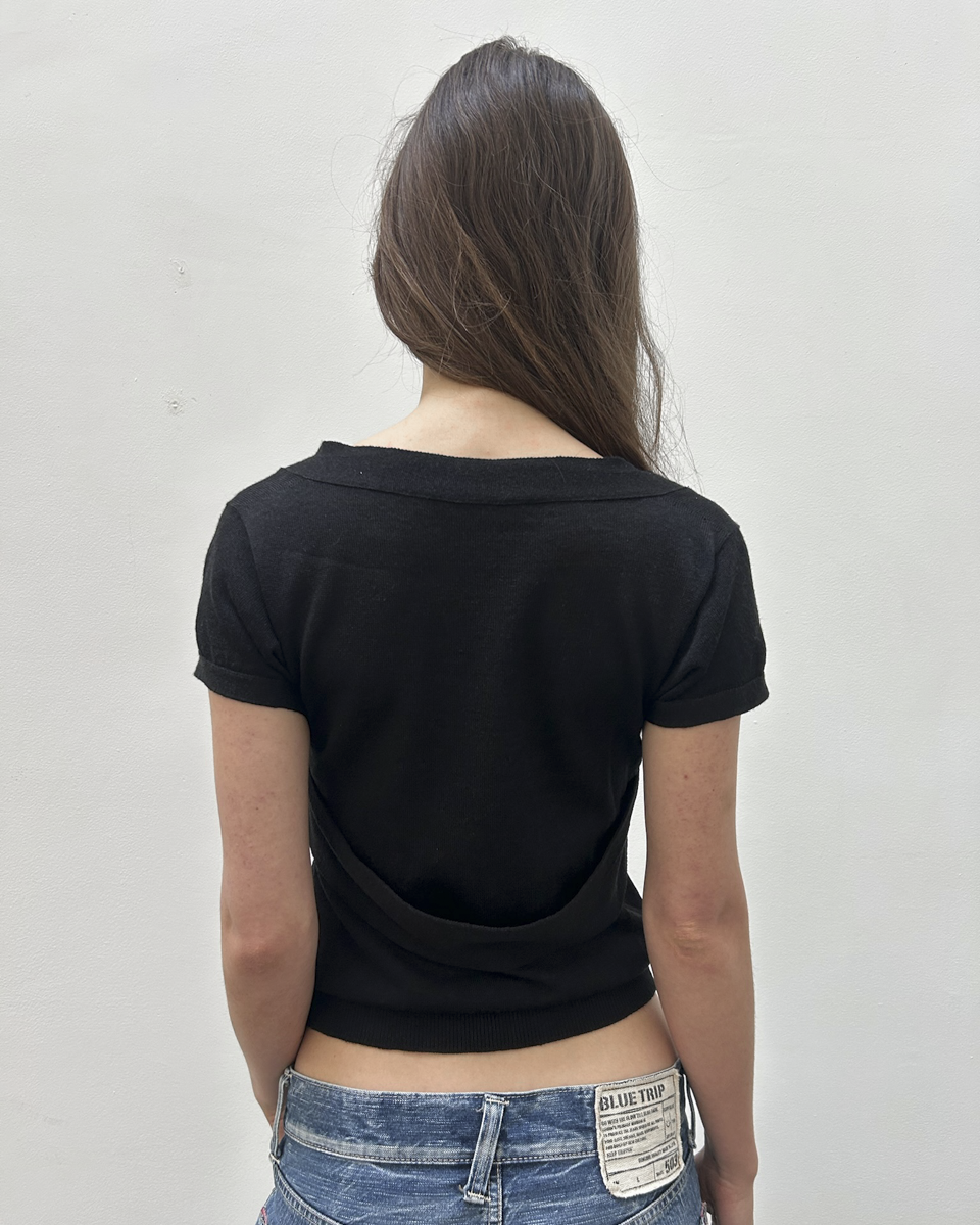 Gucci FW2007 Mock Neck Knit Top