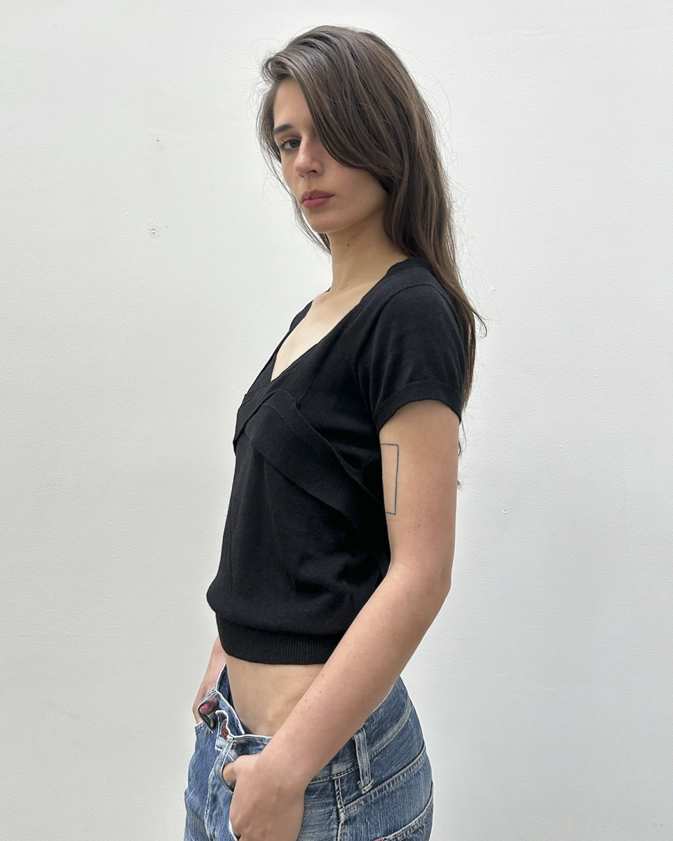 Gucci FW2007 Mock Neck Knit Top