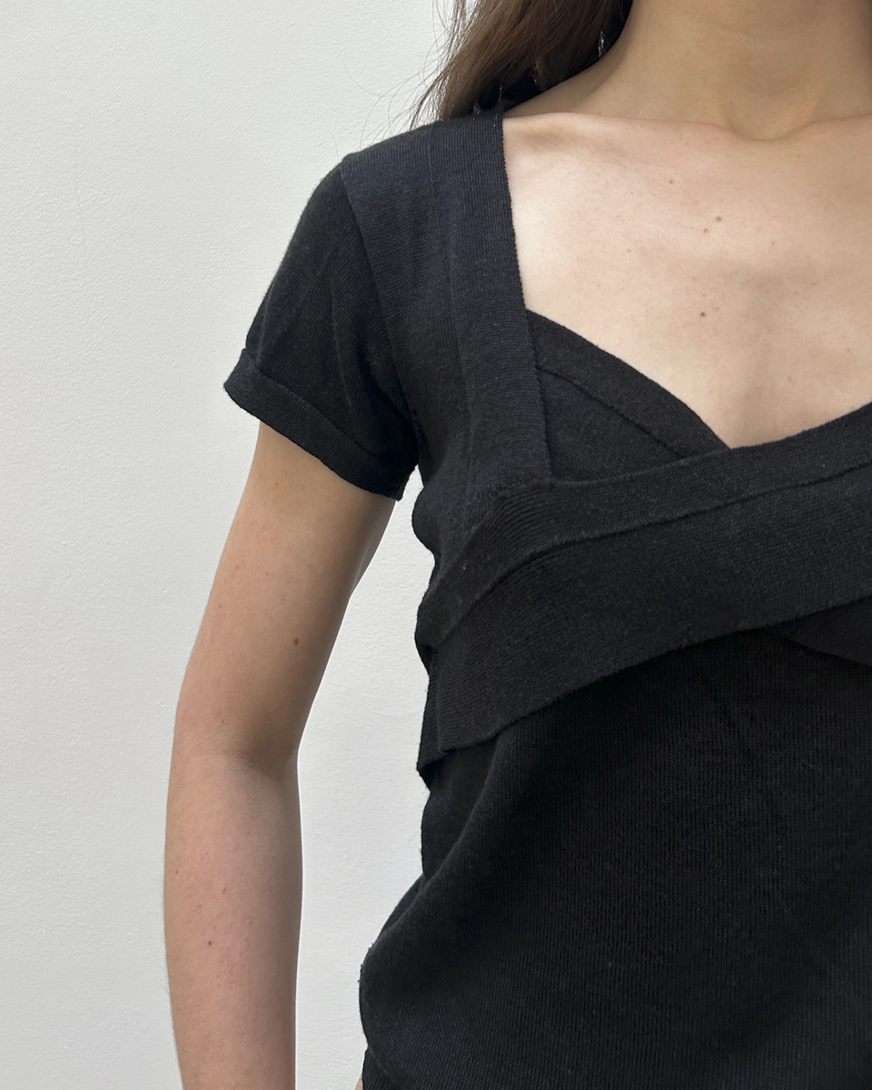 Gucci FW2007 Mock Neck Knit Top