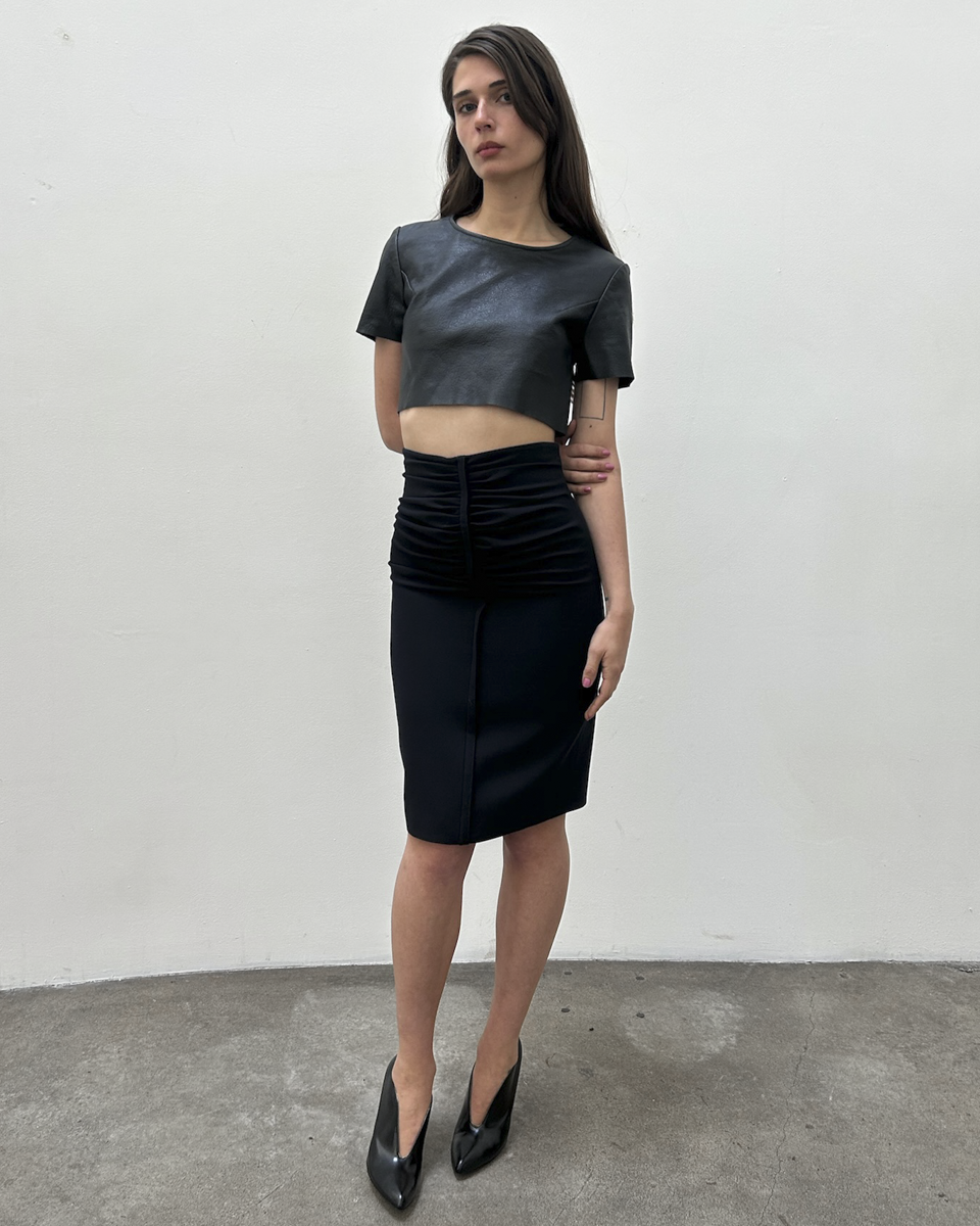 Balenciaga by Nicolas Ghesquière FW2012 Ruched Skirt