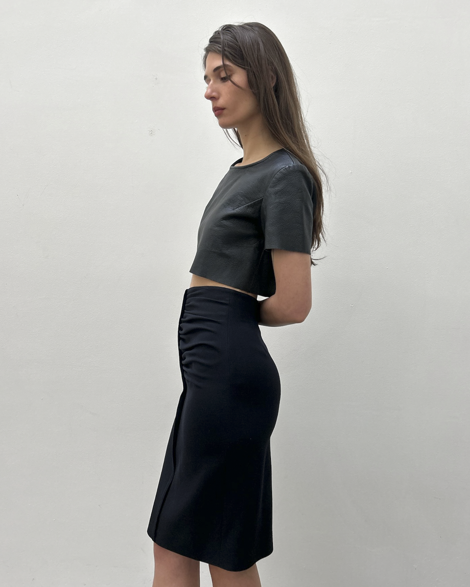 Balenciaga by Nicolas Ghesquière FW2012 Ruched Skirt