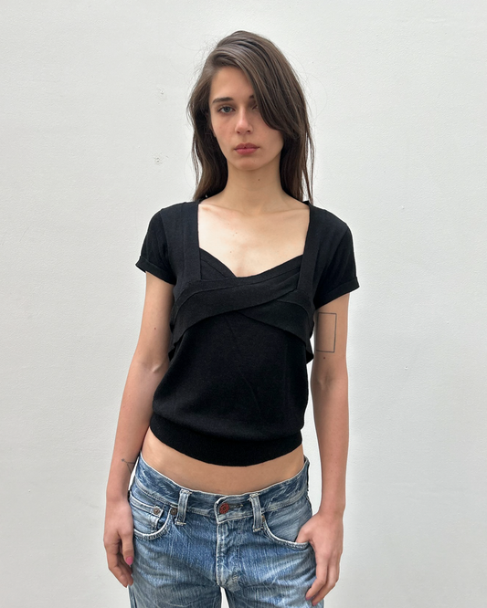 Gucci FW2007 Mock Neck Knit Top