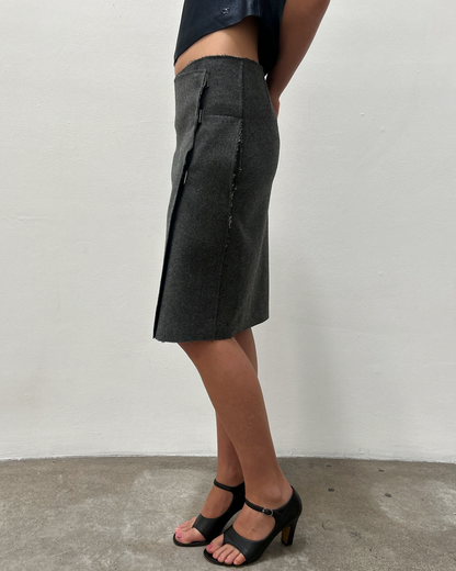 Céline by Phoebe Philo Raw Edge Wrap Skirt