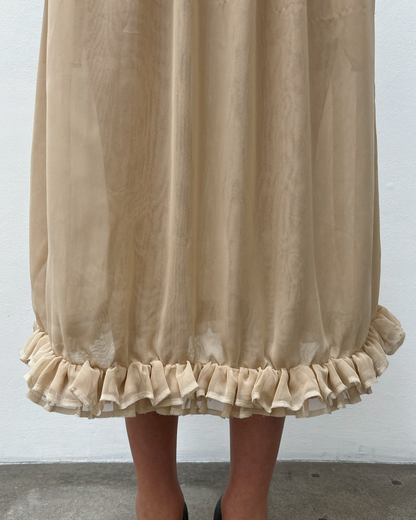 Comme des Garçons 2011 Sheer Ruffle Skirt