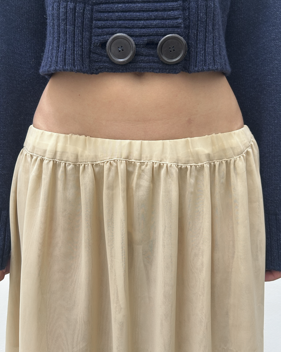 Comme des Garçons 2011 Sheer Ruffle Skirt