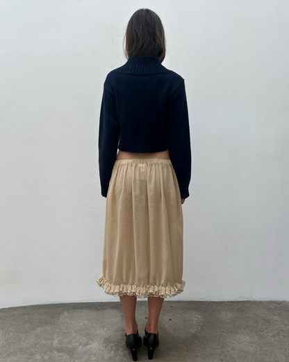 Comme des Garçons 2011 Sheer Ruffle Skirt