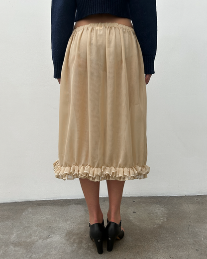 Comme des Garçons 2011 Sheer Ruffle Skirt