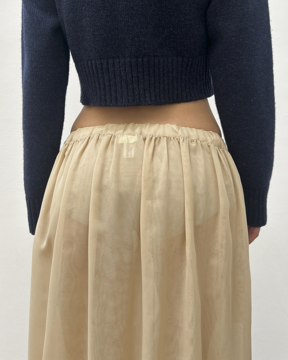 Comme des Garçons 2011 Sheer Ruffle Skirt