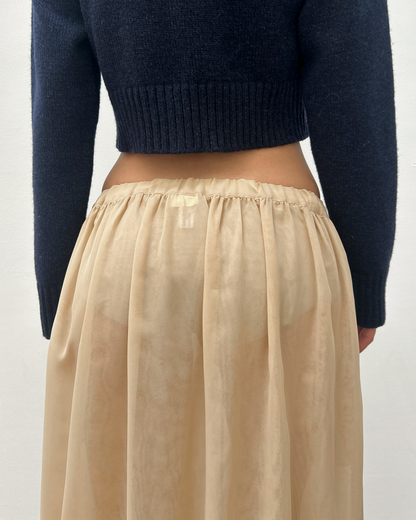 Comme des Garçons 2011 Sheer Ruffle Skirt