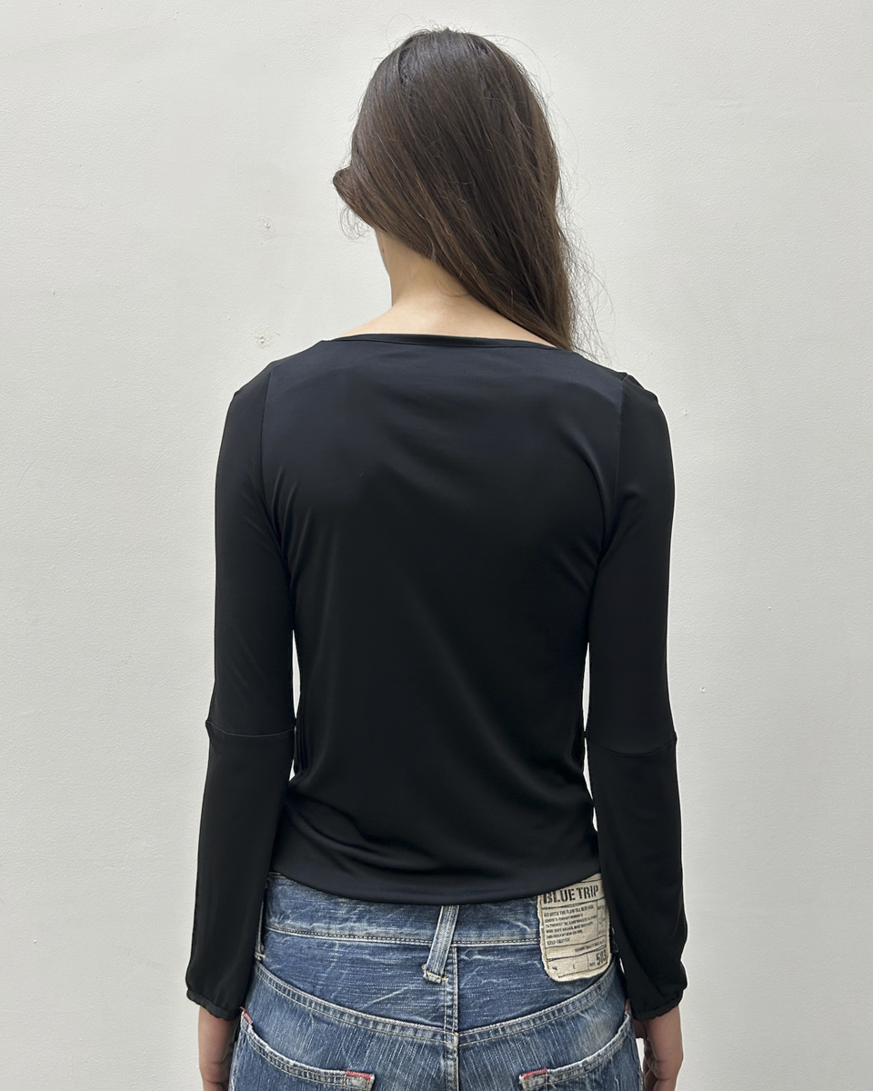 Costume National Jersey Pocket Top