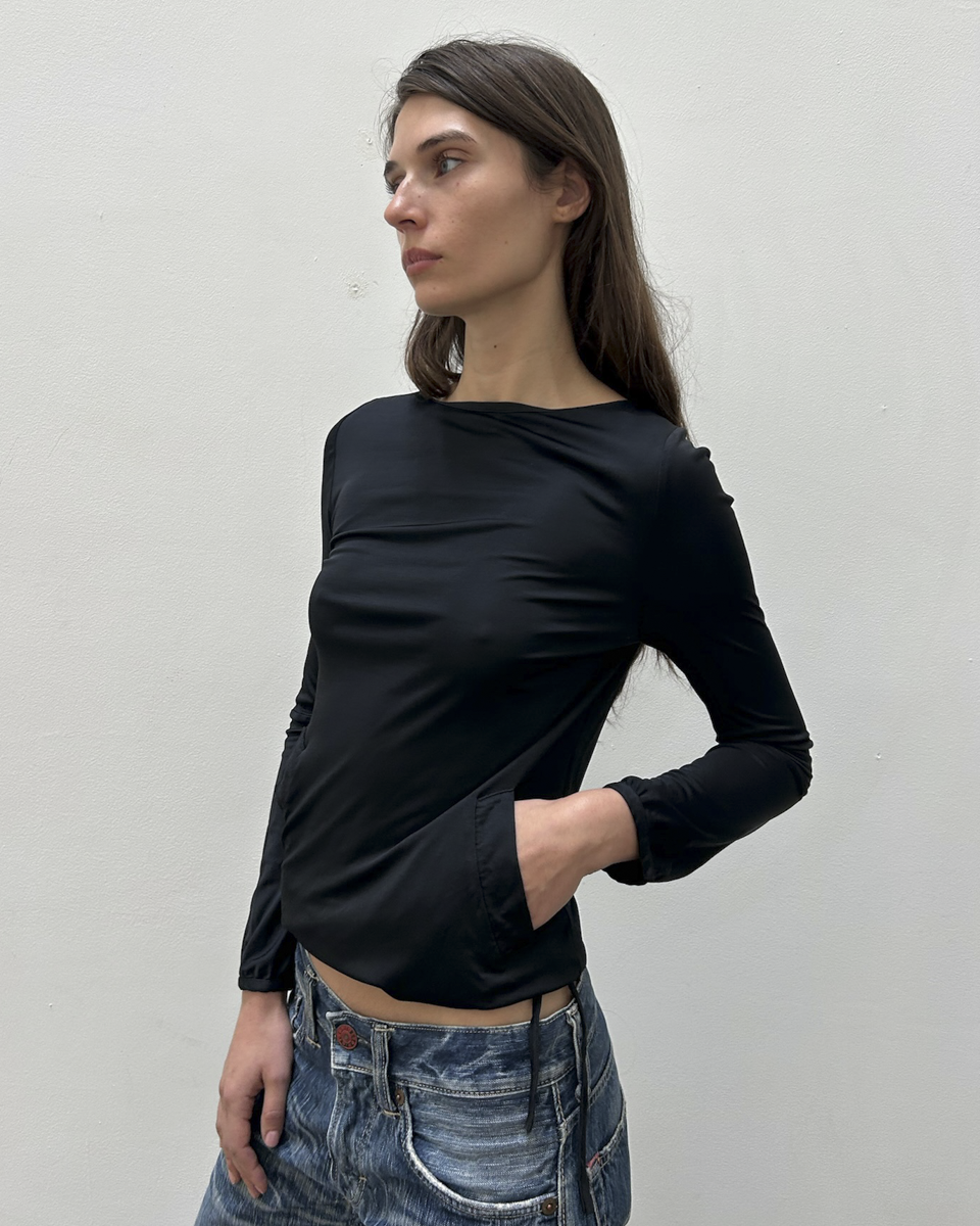 Costume National Jersey Pocket Top
