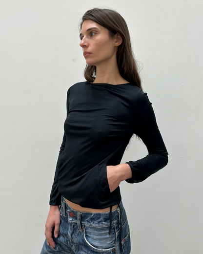 Costume National Jersey Pocket Top