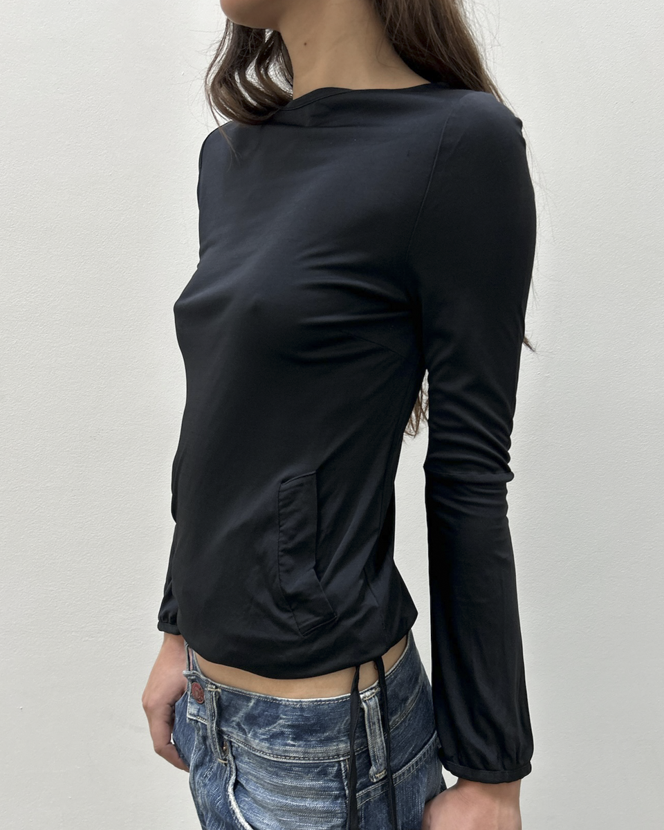 Costume National Jersey Pocket Top