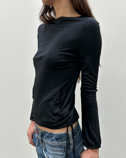 Costume National Jersey Pocket Top