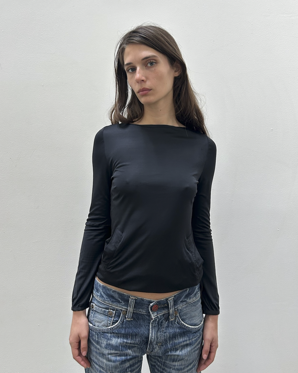 Costume National Jersey Pocket Top