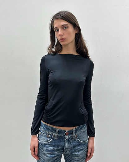 Costume National Jersey Pocket Top