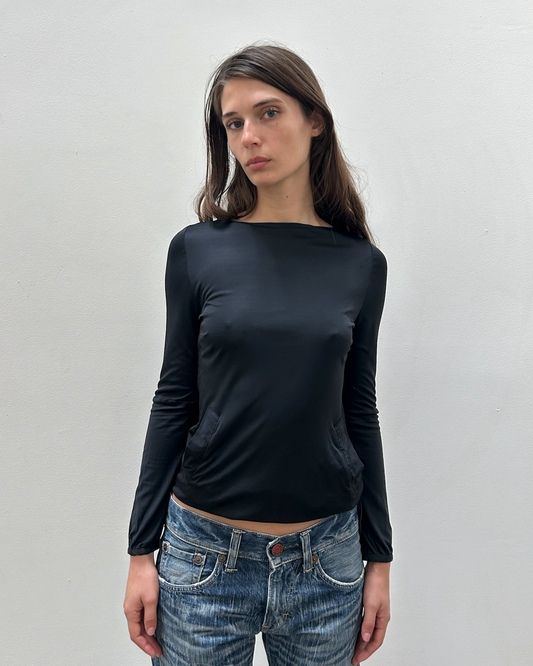 Costume National Jersey Pocket Top