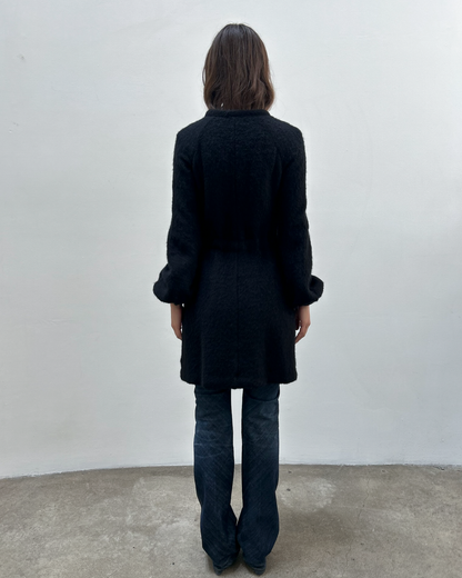 Paola Frani Knit Coat with Silk Sash
