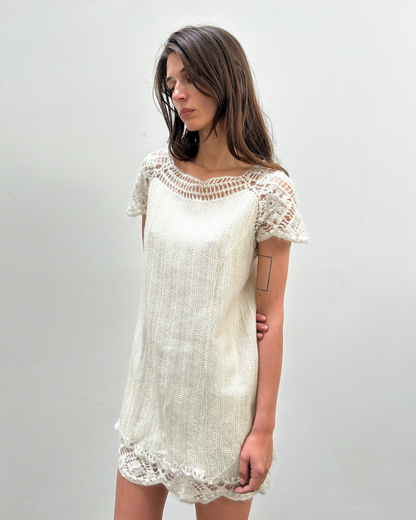 Ermanno Scervino Crochet Knit Dress