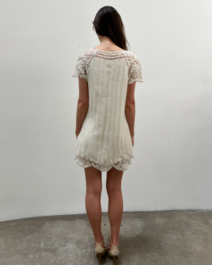 Ermanno Scervino Crochet Knit Dress