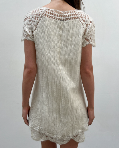 Ermanno Scervino Crochet Knit Dress