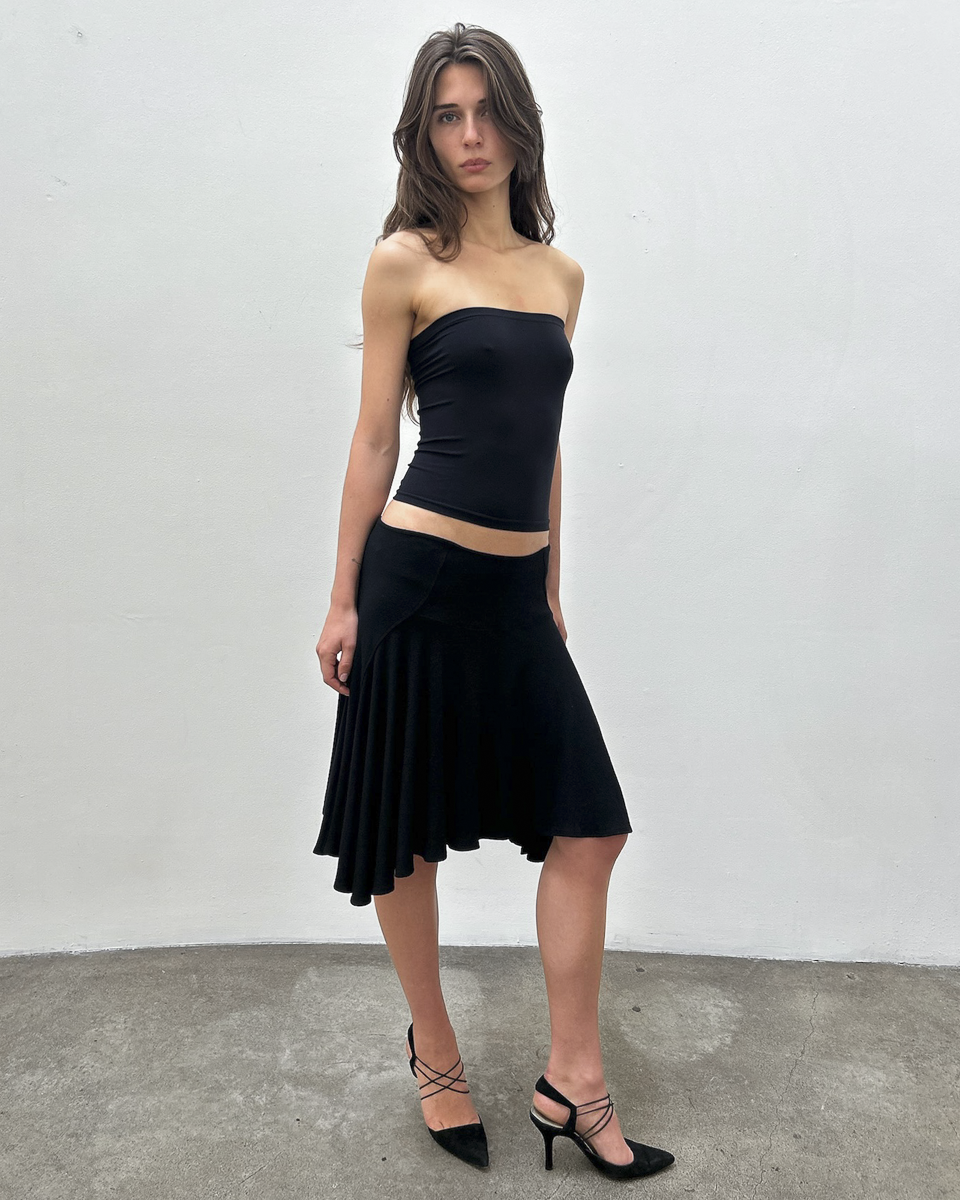 Plein Sud Asymmetrical Jersey Skirt