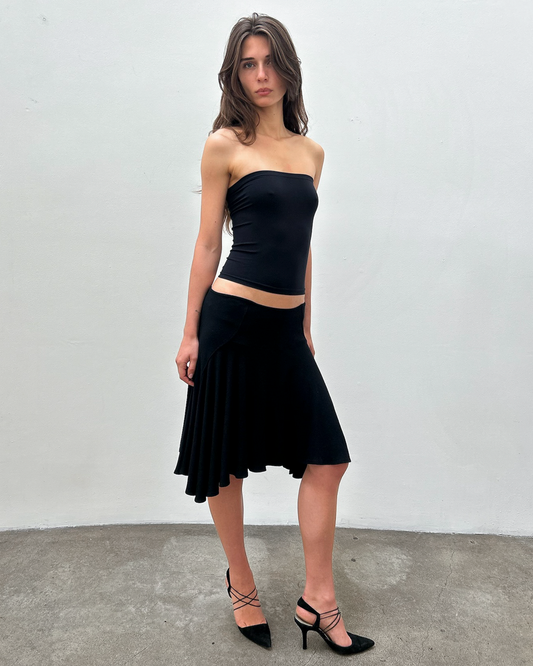 Plein Sud Asymmetrical Jersey Skirt