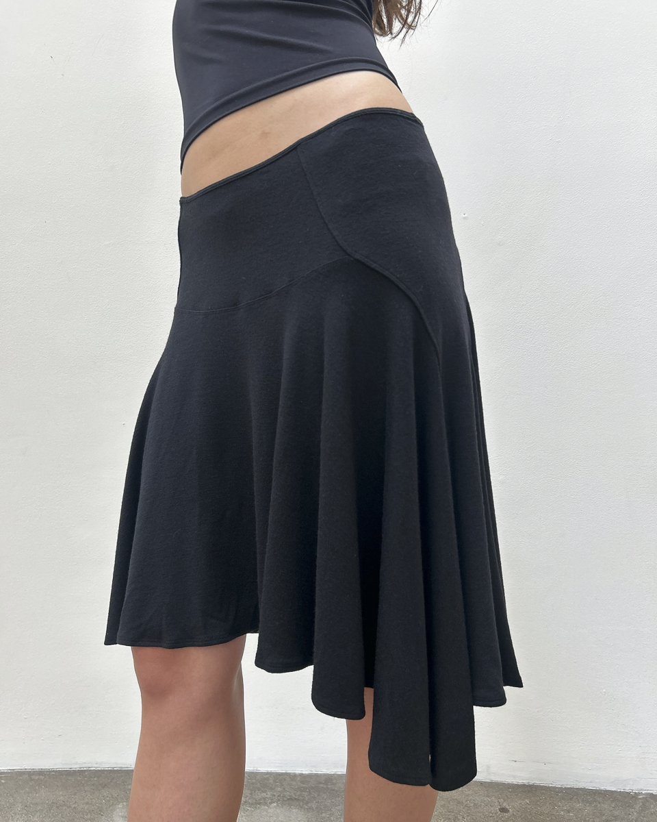 Plein Sud Asymmetrical Jersey Skirt