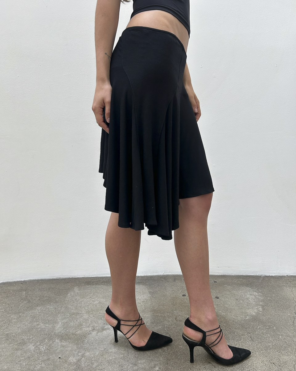 Plein Sud Asymmetrical Jersey Skirt