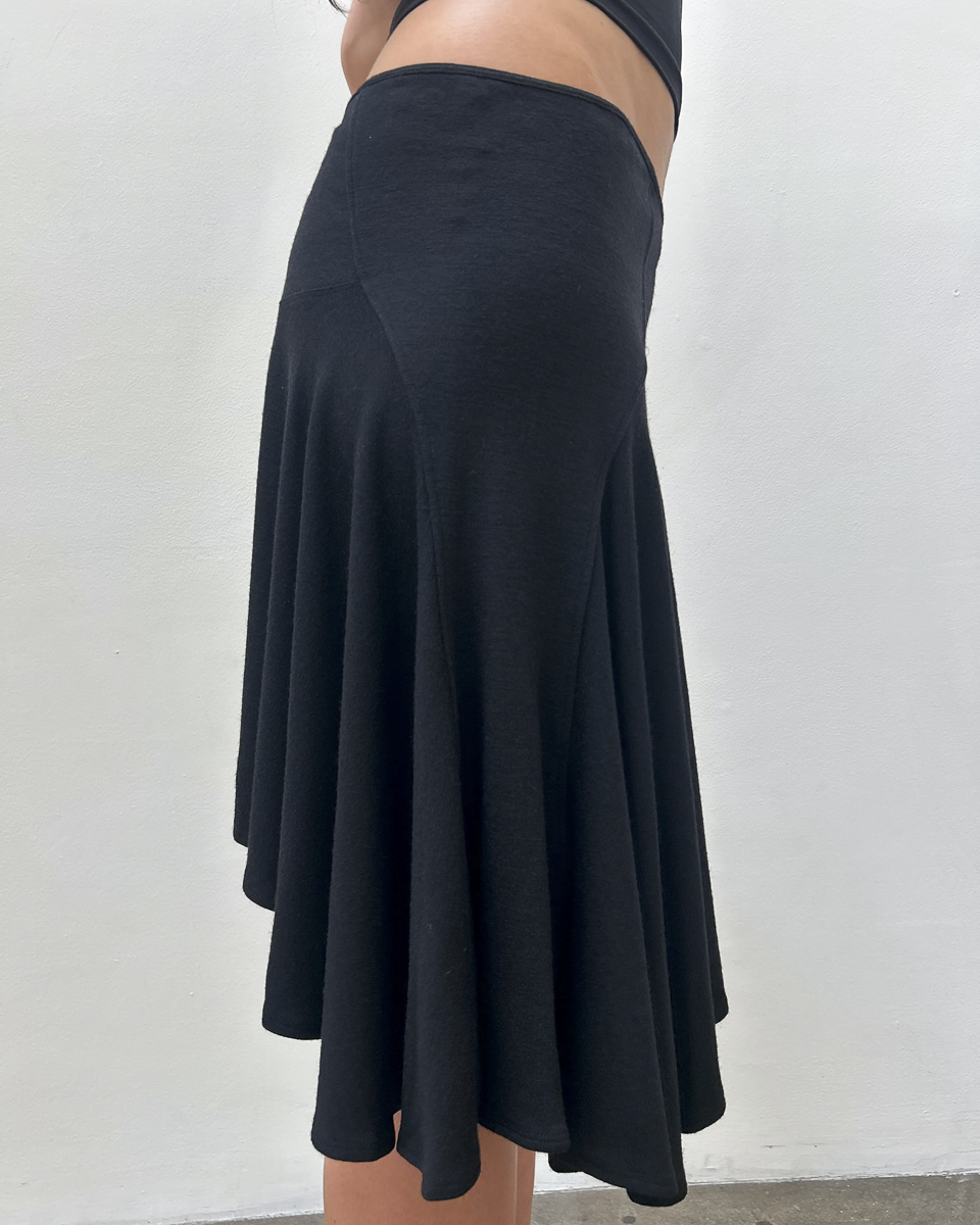 Plein Sud Asymmetrical Jersey Skirt