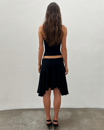 Plein Sud Asymmetrical Jersey Skirt
