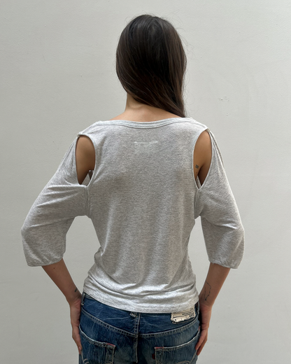MM6 Maison Margiela Split-Sleeve Top