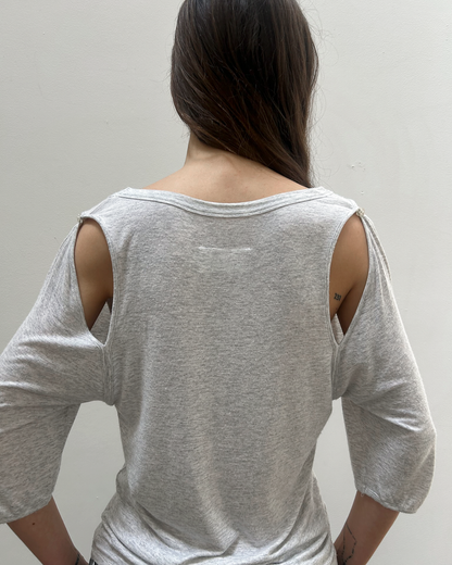 MM6 Maison Margiela Split-Sleeve Top
