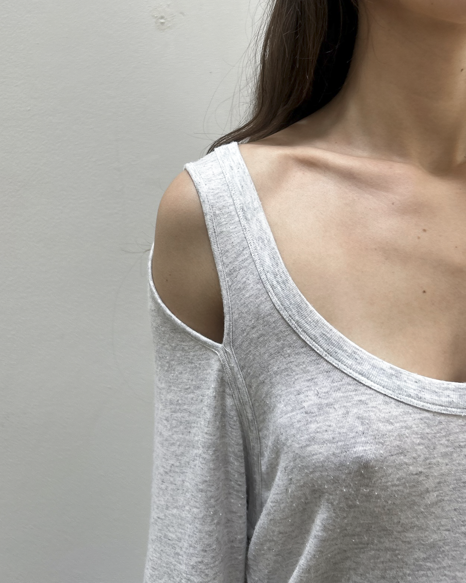 MM6 Maison Margiela Split-Sleeve Top