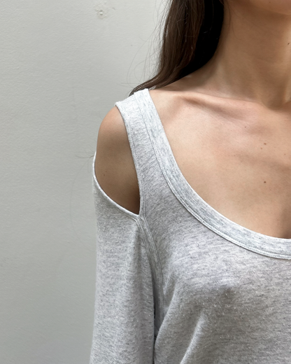 MM6 Maison Margiela Split-Sleeve Top