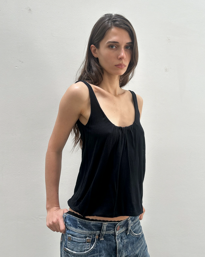 Gucci by Tom Ford Silk-Knit Gathered Tank Top