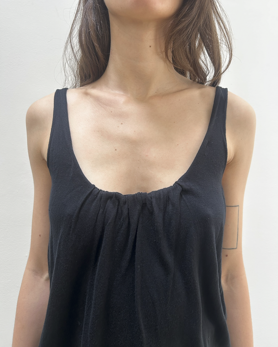 Gucci by Tom Ford Silk-Knit Gathered Tank Top