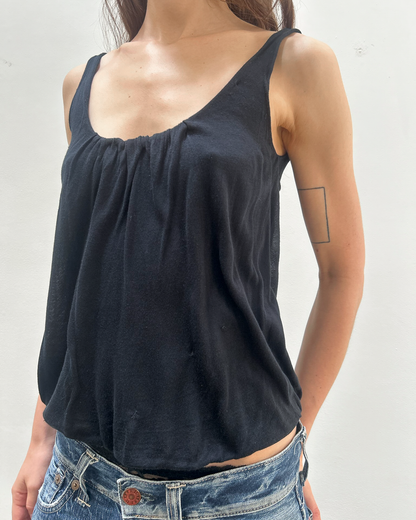 Gucci by Tom Ford Silk-Knit Gathered Tank Top