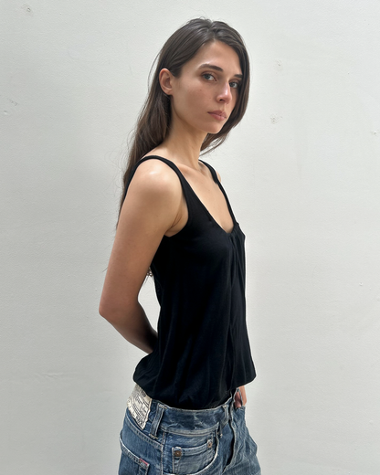 Gucci by Tom Ford Silk-Knit Gathered Tank Top