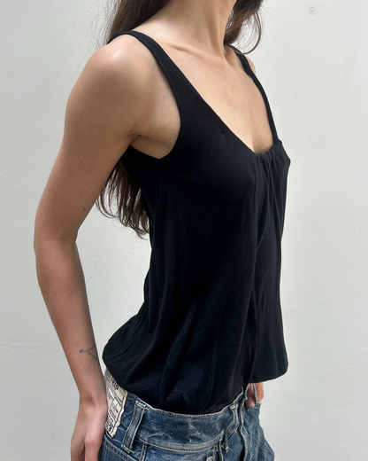 Gucci by Tom Ford Silk-Knit Gathered Tank Top