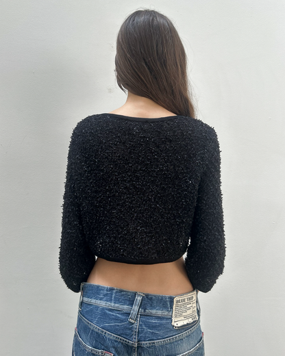 Courrèges Cropped Bouclé Jacket